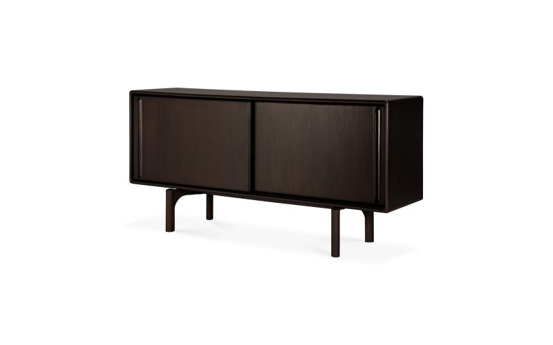 FLOW SIDEBOARD - VARNISHED MAHOGANY - ROSE BROWN - 2 SLIDING DOORS 224 X 45 X 82 35086