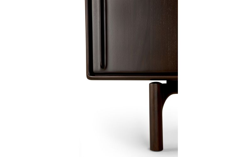 FLOW SIDEBOARD - VARNISHED MAHOGANY - ROSE BROWN - 2 SLIDING DOORS 224 X 45 X 82 35086