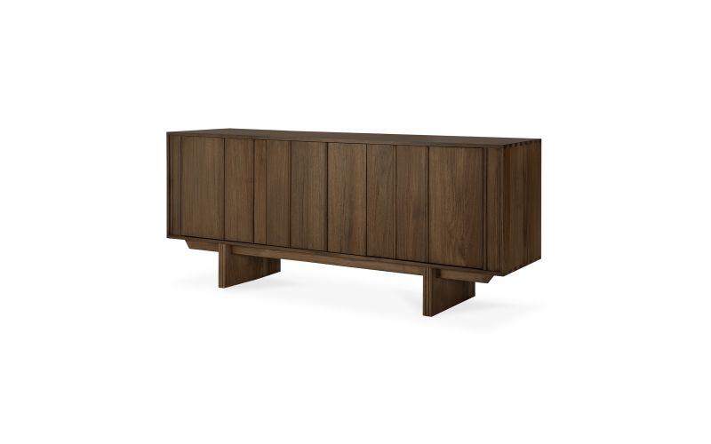 PILLAR SIDEBOARD - VARNISHED TEAK - WILD BROWN - 3 DOORS 169 X 45 X 70 14322
