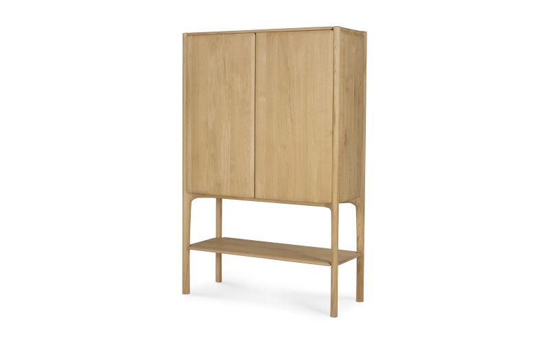 PI CUPBOARD - OAK - 2 DOORS  110 X 45 X 170 51346