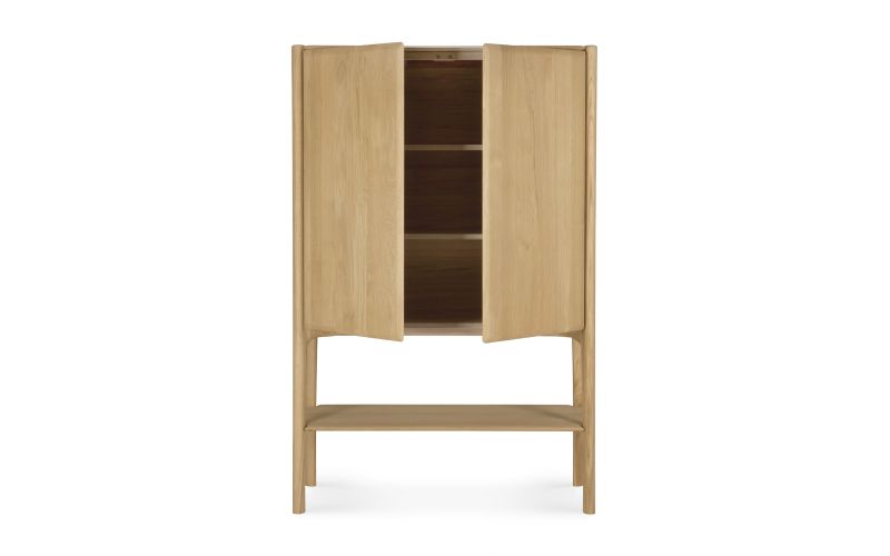 PI CUPBOARD - OAK - 2 DOORS  110 X 45 X 170 51346