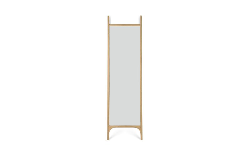 PI FLOOR MIRROR - OAK FRAME - RECTANGULAR 