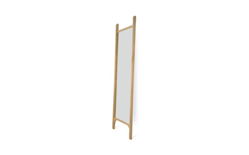 PI FLOOR MIRROR - OAK FRAME - RECTANGULAR 