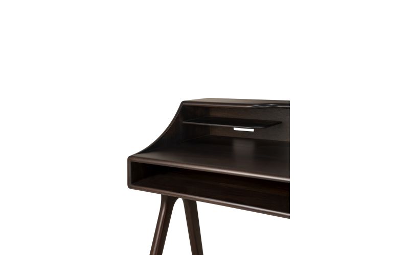 FLOW DESK - VARNISHED MAHOGANY - ROSE BROWN 