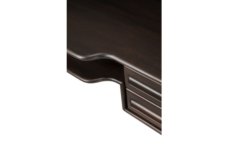 FLOW DESK - VARNISHED MAHOGANY - ROSE BROWN 