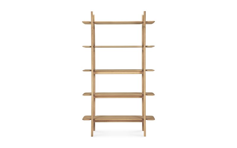 PI RACK - OAK - 5 SHELVES 110 X 39 X 187 51347