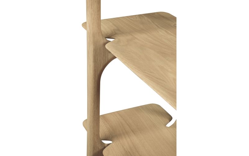 PI RACK - OAK - 5 SHELVES 110 X 39 X 187 51347