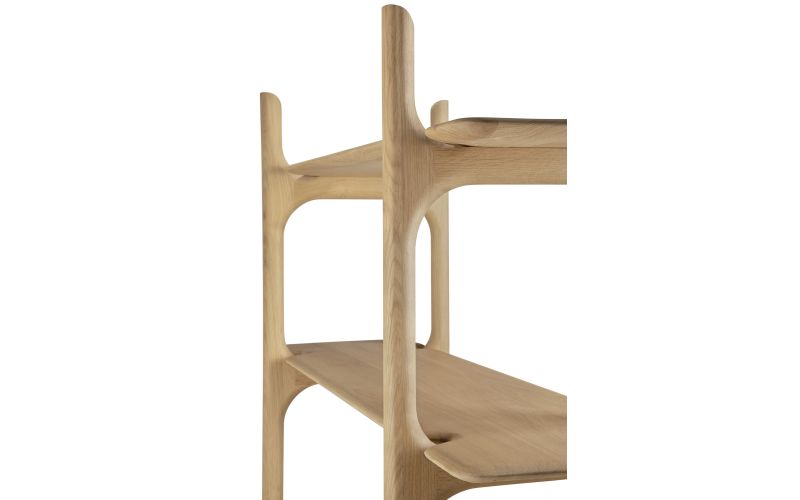 PI RACK - OAK - 5 SHELVES 110 X 39 X 187 51347