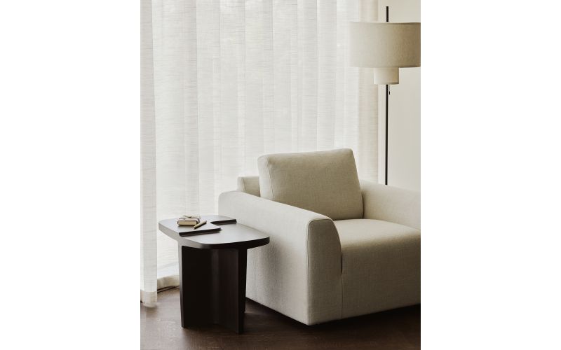 BRUTALIST COFFEE TABLE - VARNISHED MAHOGANY -35160