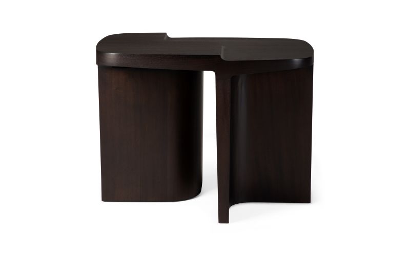 BRUTALIST COFFEE TABLE - VARNISHED MAHOGANY -35160