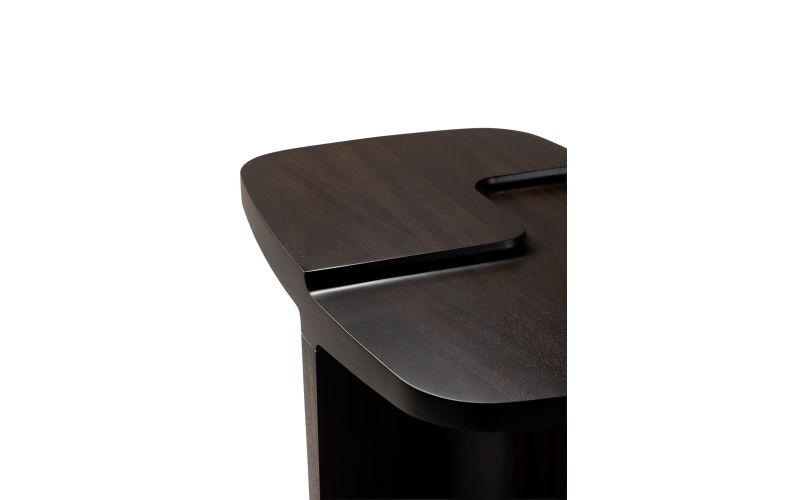 BRUTALIST COFFEE TABLE - VARNISHED MAHOGANY -35160