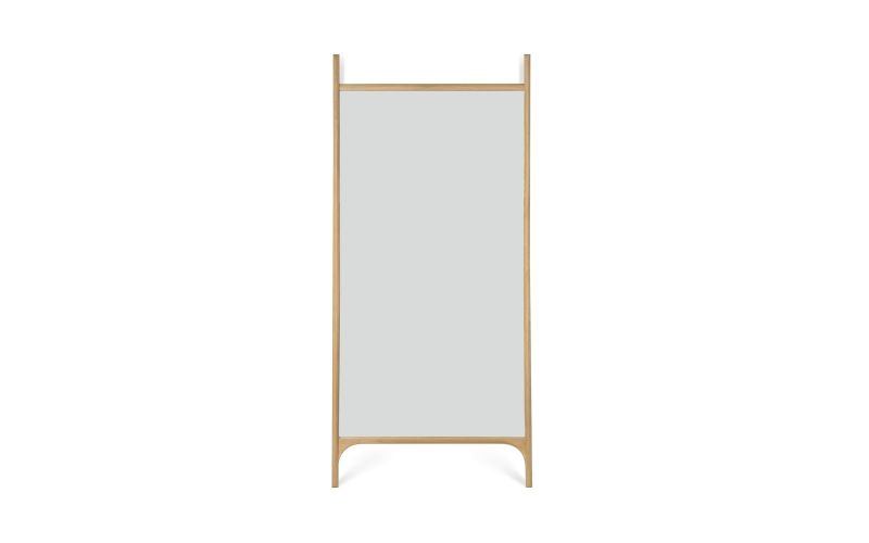 PI FLOOR MIRROR - OAK FRAME - RECTANGULAR 