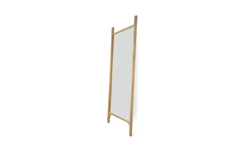 PI FLOOR MIRROR - OAK FRAME - RECTANGULAR 