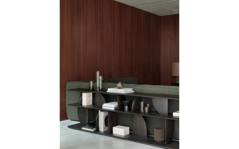 GEOMETRIC SOFA CONSOLE - TEAK 210 x 35 x 67	