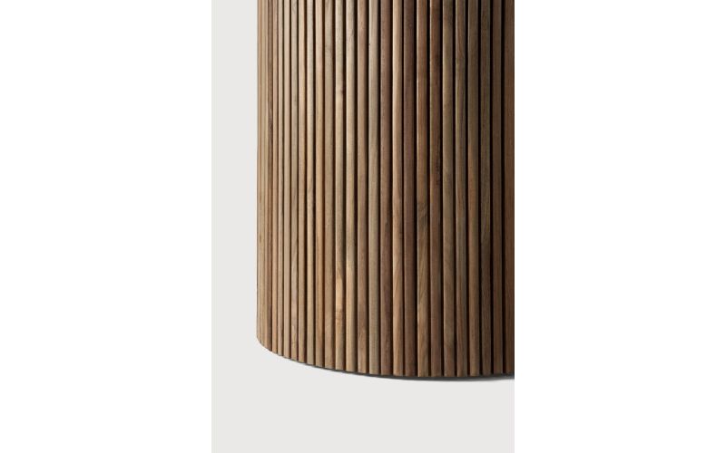 ROLLER MAX OUTDOOR TABLE - VARNISHED CONCRETE TOP -Ø90 CM 11215