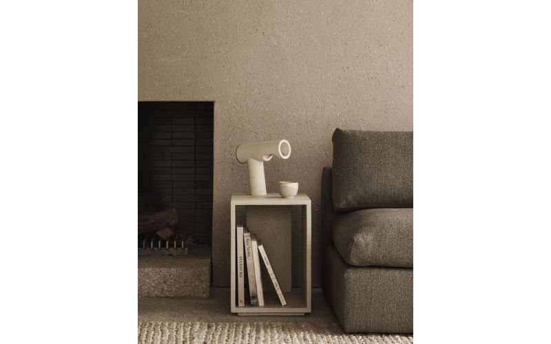 ETHNICRAFT BEDSIDE TABLE MICROCEMENT 32 x 40 x 47 CM 26414