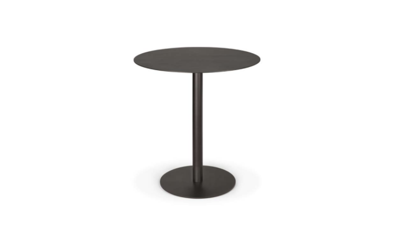 ETHNICRAFT BLEND OUTDOOR DINING TABLE METAL TOP DARK BRONZE - BRONZE BASE 70 x 70 x 76 60131
