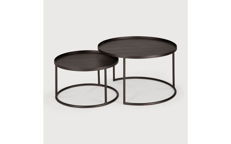 ETHNICRAFT OUTDOOR COFFEE TABLE SET - S/L 62 x 62 x 38 (TRAYS NOT INCLUDED) 30009 