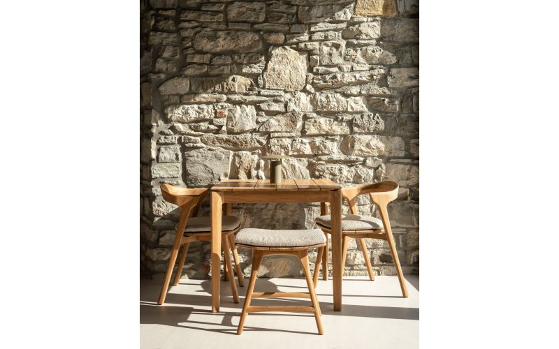 ETHNICRAFT OSSO OUTDOOR STOEL TEAK NATUREL FABRIC 10358