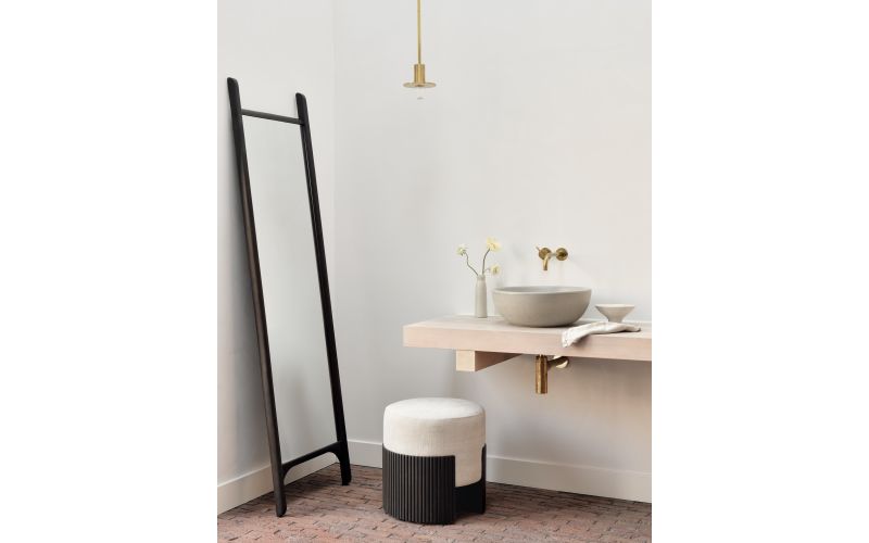 PI FLOOR MIRROR - MAHOGONY FRAME DARK BROWN - RECTANGULAR 55 x 5 x 190 CM 29781