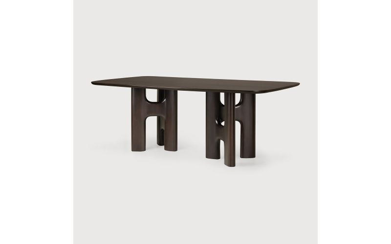 FLOW DINING TABLE - VARNISHED MAHOGANY  220 x 110 x 76 - 35093