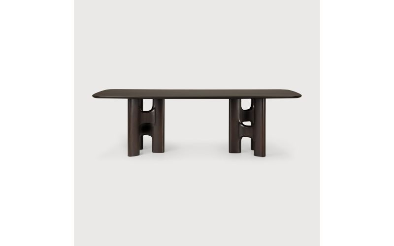 FLOW DINING TABLE - VARNISHED MAHOGANY - 250 x 113 x 76 35094