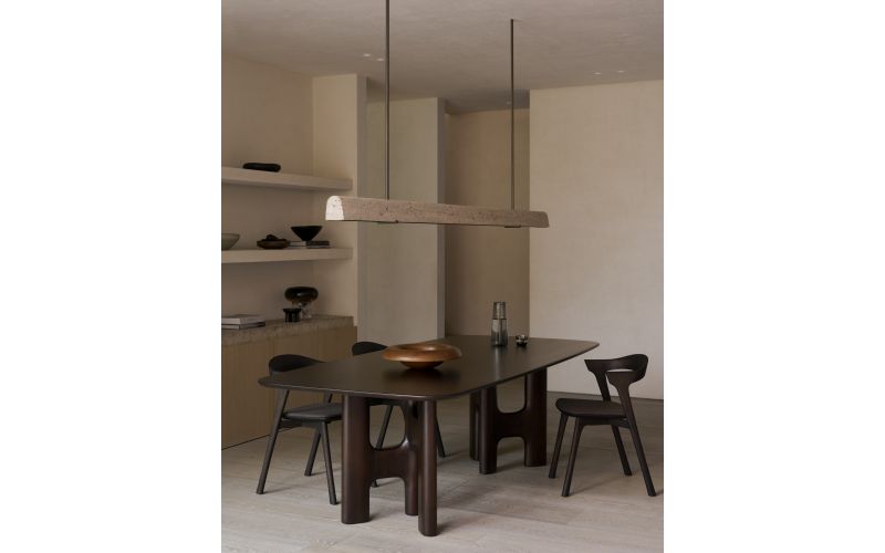 FLOW DINING TABLE - VARNISHED MAHOGANY -  200 x 110 x 76 35092