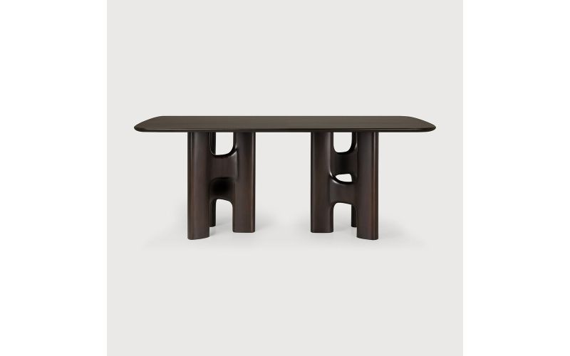 FLOW DINING TABLE - VARNISHED MAHOGANY -  200 x 110 x 76 35092