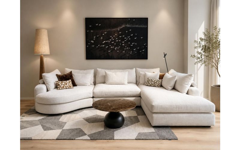 De Charme du Sóller hoekbank showroom links
355B |  223D |90H CM