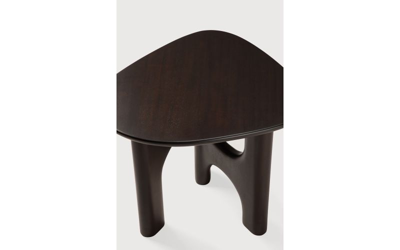 FLOW SIDE TABLE VARNISHED MAHOGANY  ROSE BROWN  54 x 50 x 46 CM 35096