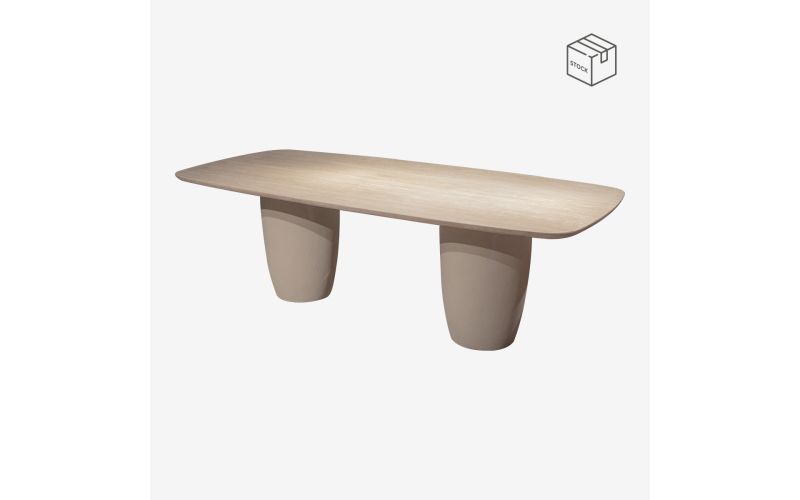LYON SIDE TABLE | BEIGE TRAVERTINE BLAD Ø60x42h cm