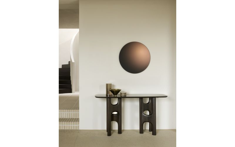 FLOW CONSOLE VARNISHED MAHOGANY  150 x 40 x 79 CM 35095