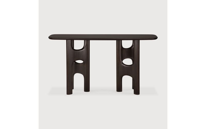FLOW CONSOLE VARNISHED MAHOGANY  150 x 40 x 79 CM 35095