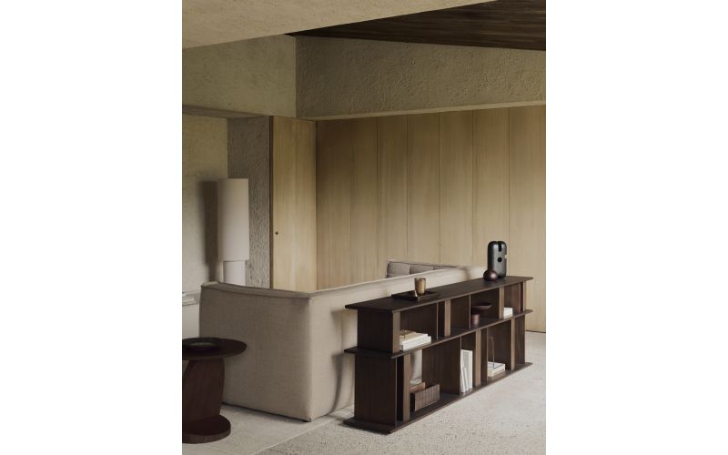 BLOCK CONSOLE - VARNISHED MAHOGANY - ESPRESSO MATTE  210 x 33 x 70 35177 