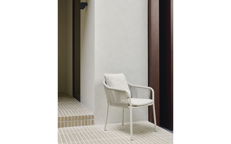 ETHNICRAFT CAPITAN OUTDOOR DINING CHAIR ALUMINIUM SAND 60221 59 x 64 x 75 CM