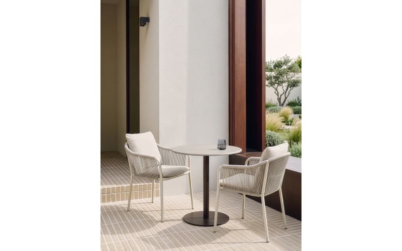 ETHNICRAFT CAPITAN OUTDOOR DINING CHAIR ALUMINIUM SAND 60221 59 x 64 x 75 CM