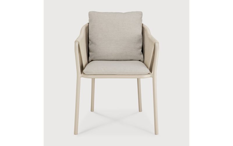 ETHNICRAFT CAPITAN OUTDOOR DINING CHAIR ALUMINIUM SAND 60221 59 x 64 x 75 CM