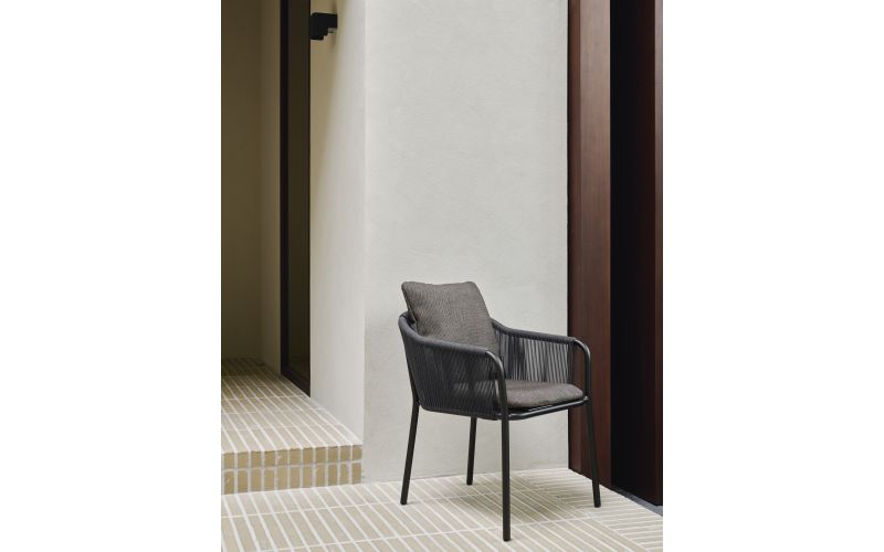 ETHNICRAFT CAPITAN OUTDOOR DINING CHAIR DARK BRONZE 60222 59 x 64 x 75 CM