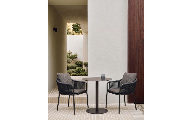 ETHNICRAFT CAPITAN OUTDOOR DINING CHAIR DARK BRONZE 60222 59 x 64 x 75 CM