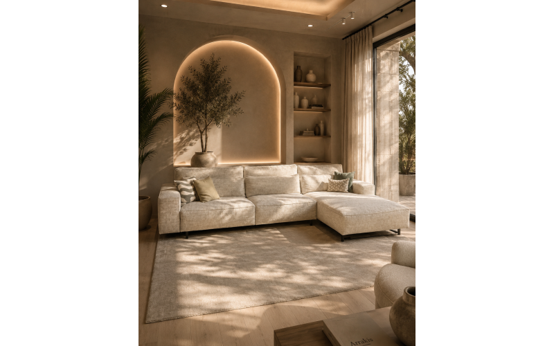 Vivre de Provence 4-zits Longchair XL (rechts) 340x190 cm SHOWMODEL AMSTERDAM
