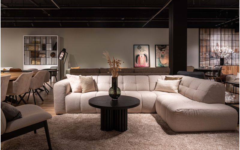 LAZY LUCCA |3-ZITS + OTTOMAN MINI | 310 x 200 x 75 cm SHOWMODEL AMSTERDAM BESCHIKBAAR 