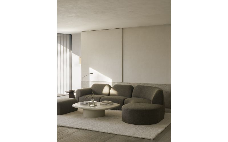 BULKY MODULAR SOFA 1 SEATER CEDAR FABRIC 21437