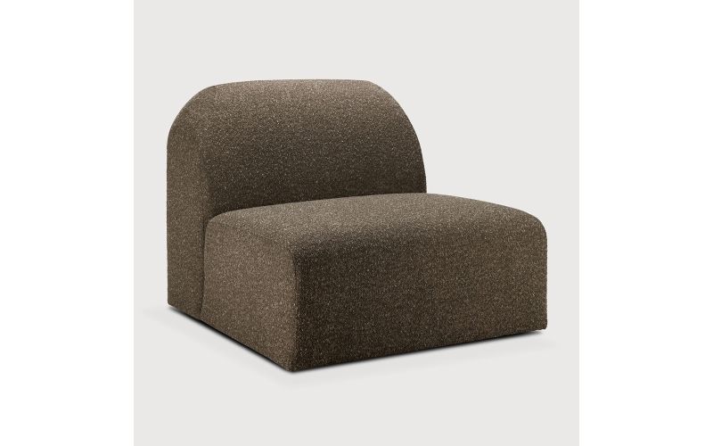 BULKY MODULAR SOFA 1 SEATER CEDAR FABRIC 21437