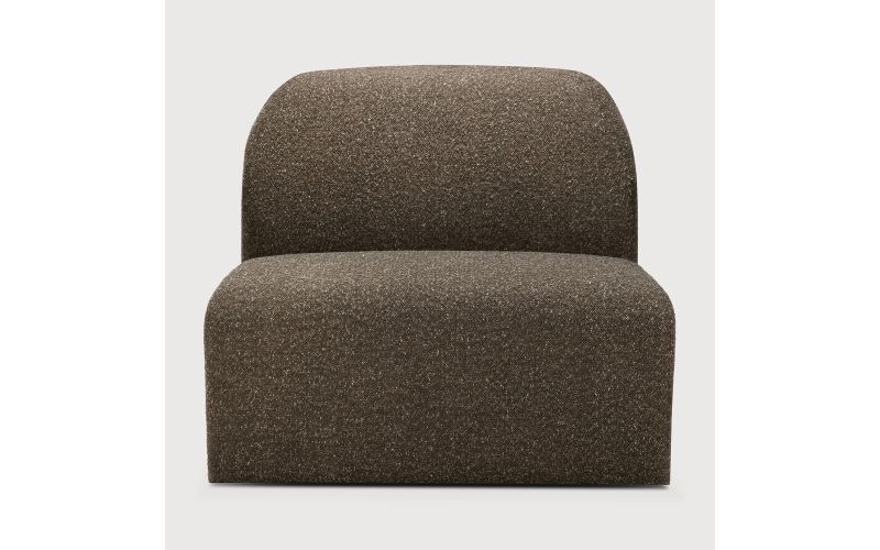 BULKY MODULAR SOFA 1 SEATER CEDAR FABRIC 21437