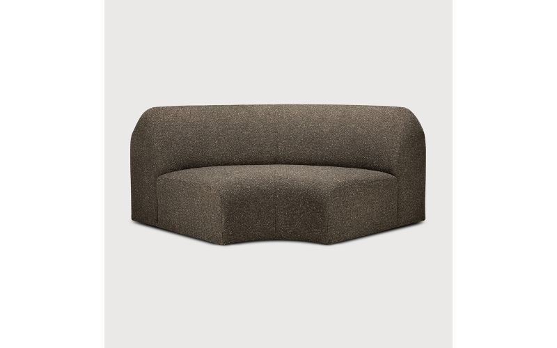 BULKY MODULAR SOFA 90 CORNER CEDAR FABRIC 21441 133 x 133 x 75