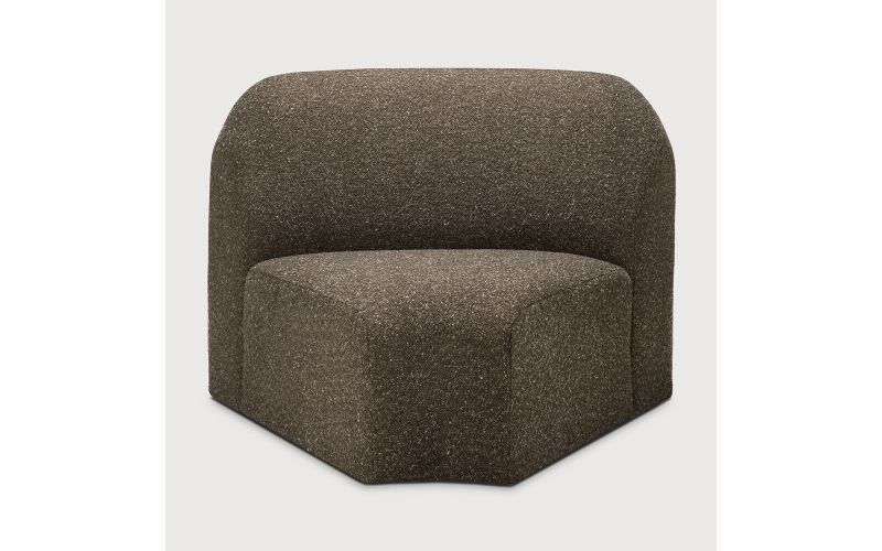 BULKY MODULAR SOFA  45 CORNER CEDAR FABRIC 21440 100 x 95 x 75 CM