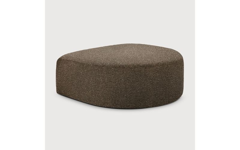 BULKY MODULAR SOFA SEMI CIRCLE STOOL CEDAR FABRIC 21443 95 x 95 x 40 CM