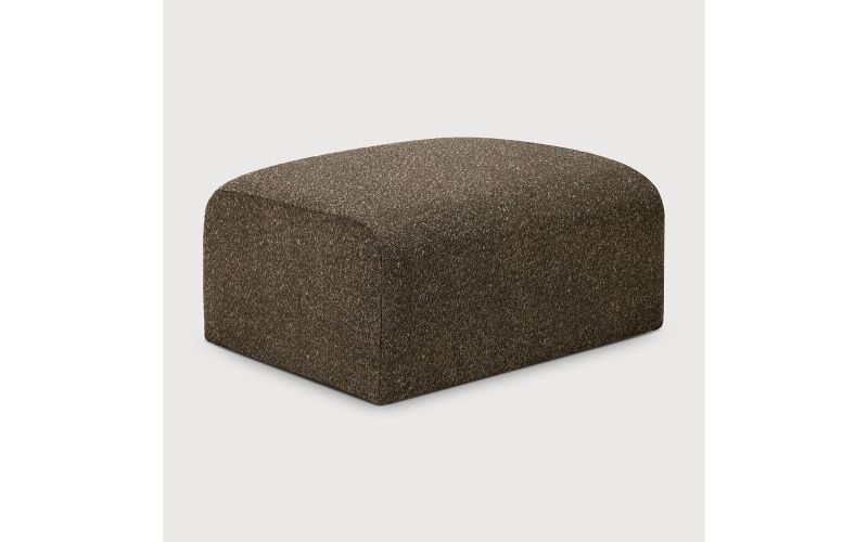 BULKY MODULAR SOFA FOOTSTOOL CEDAR FABRIC 21442 80 x 60 x 40