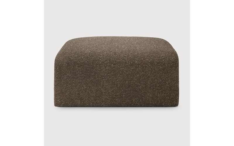 BULKY MODULAR SOFA FOOTSTOOL CEDAR FABRIC 21442 80 x 60 x 40