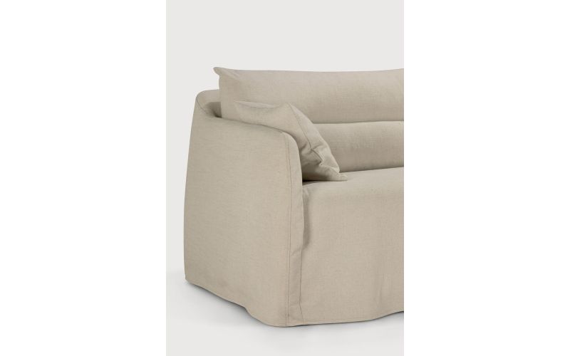 WEAVE SOFA - BONE FABRIC - 2 SEATER - 21414 200 x 95 x 75 cm